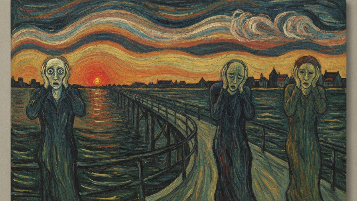 Umjetnička ilustracija u stilu i duhu stvaralaštva: Edvard Munch
