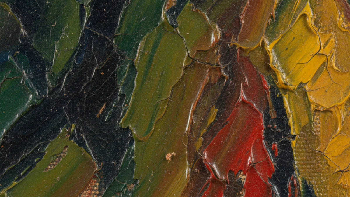 Detalj teksture i materijala karakterističnih za rad: Ernst Ludwig Kirchner