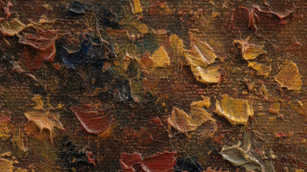 Detalj teksture i materijala karakterističnih za rad: Eugène Delacroix