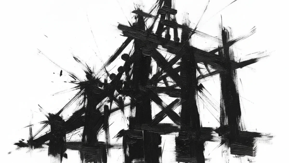 Vizualna interpretacija inspirirana radom: Franz Kline