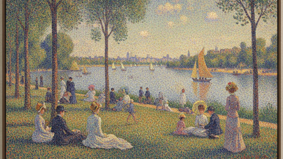 Umjetnička ilustracija u stilu i duhu stvaralaštva: Georges Seurat