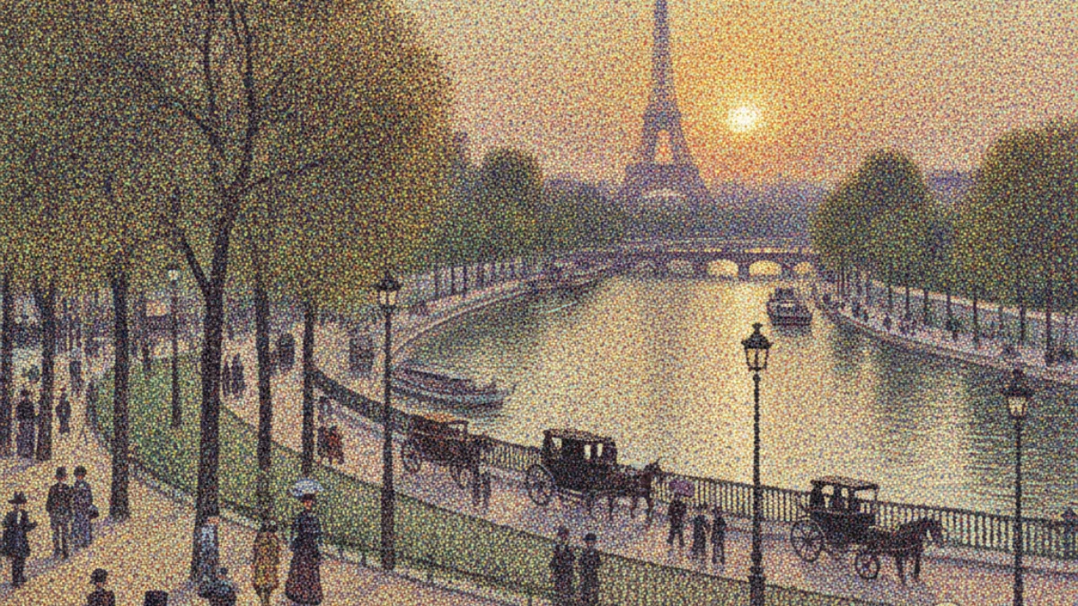 Vizualna interpretacija inspirirana radom: Georges Seurat
