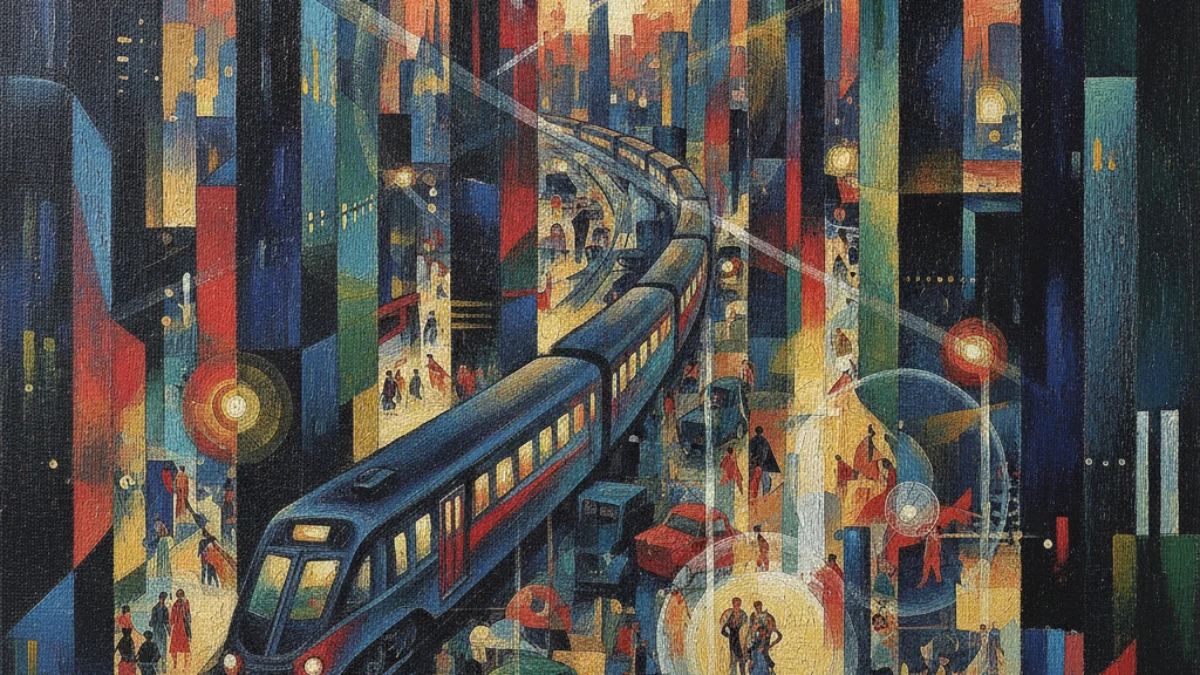 Vizualna interpretacija inspirirana radom: Gino Severini