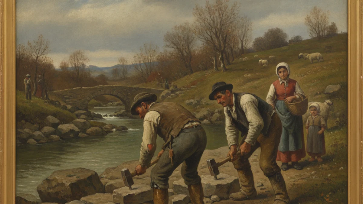 Umjetnička ilustracija u stilu i duhu stvaralaštva: Gustave Courbet