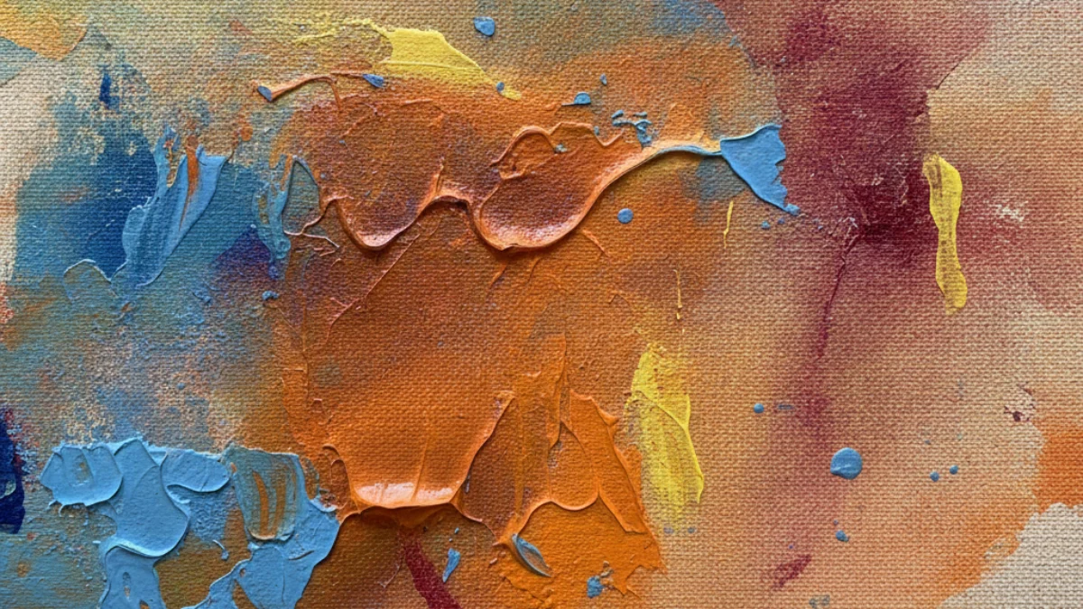 Detalj teksture i materijala karakterističnih za rad: Helen Frankenthaler