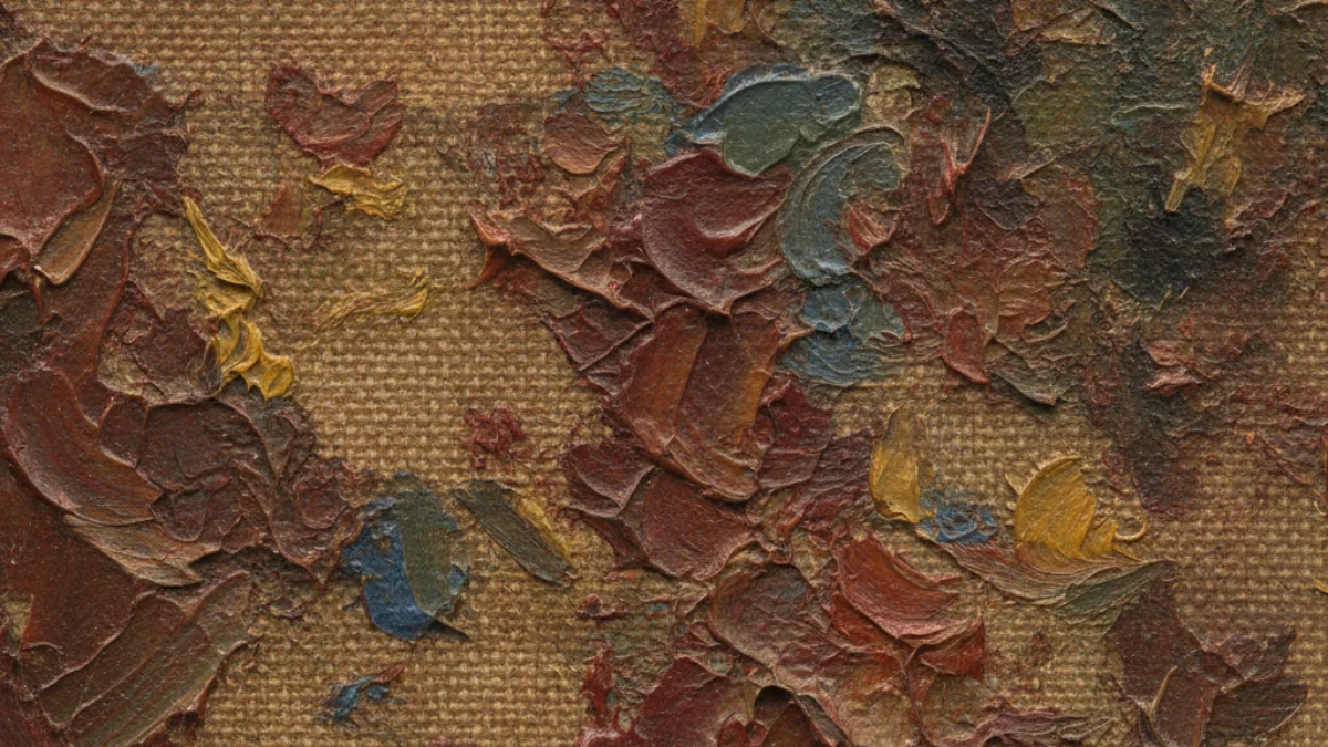 Detalj teksture i materijala karakterističnih za rad: Henri de Toulouse-Lautrec