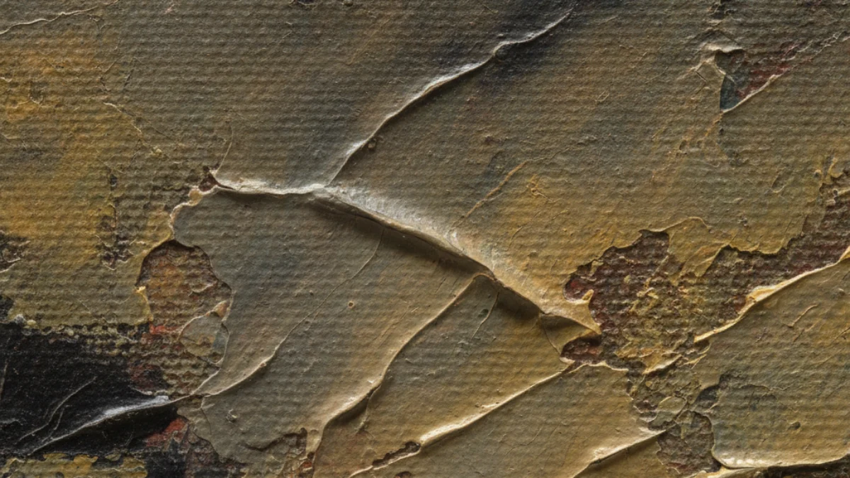 Detalj teksture i materijala karakterističnih za rad: Jasper Johns