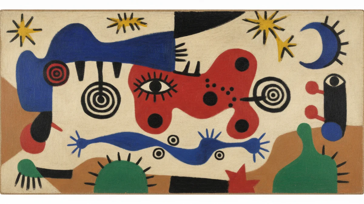 Umjetnička ilustracija u stilu i duhu stvaralaštva: Joan Miró