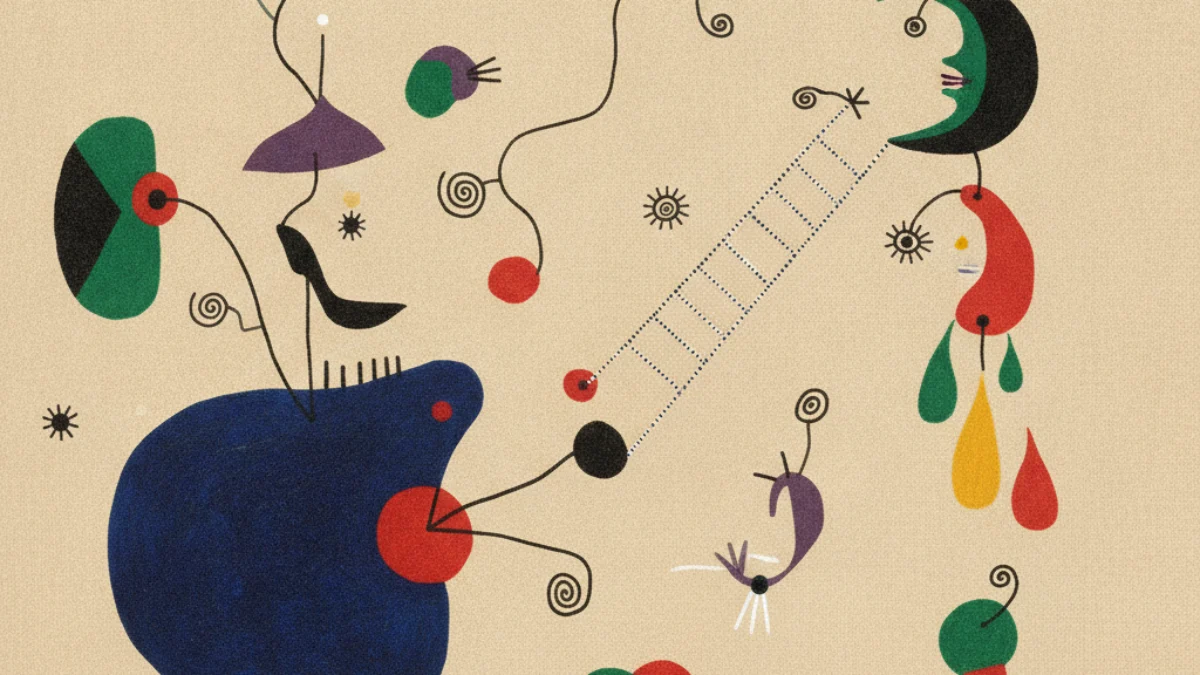 Vizualna interpretacija inspirirana radom: Joan Miró