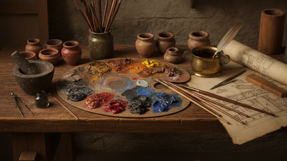 Kreativni alati i radni prostor umjetnika: Leonardo da Vinci