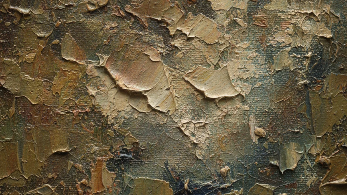 Detalj teksture i materijala karakterističnih za rad: Lucian Freud
