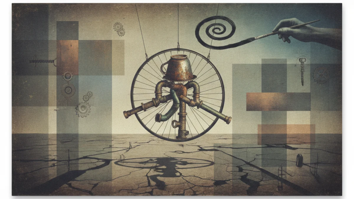 Vizualna interpretacija inspirirana radom: Marcel Duchamp