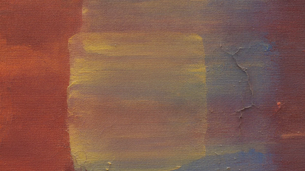 Detalj teksture i materijala karakterističnih za rad: Mark Rothko