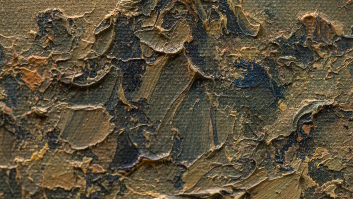Detalj teksture i materijala karakterističnih za rad: Max Ernst