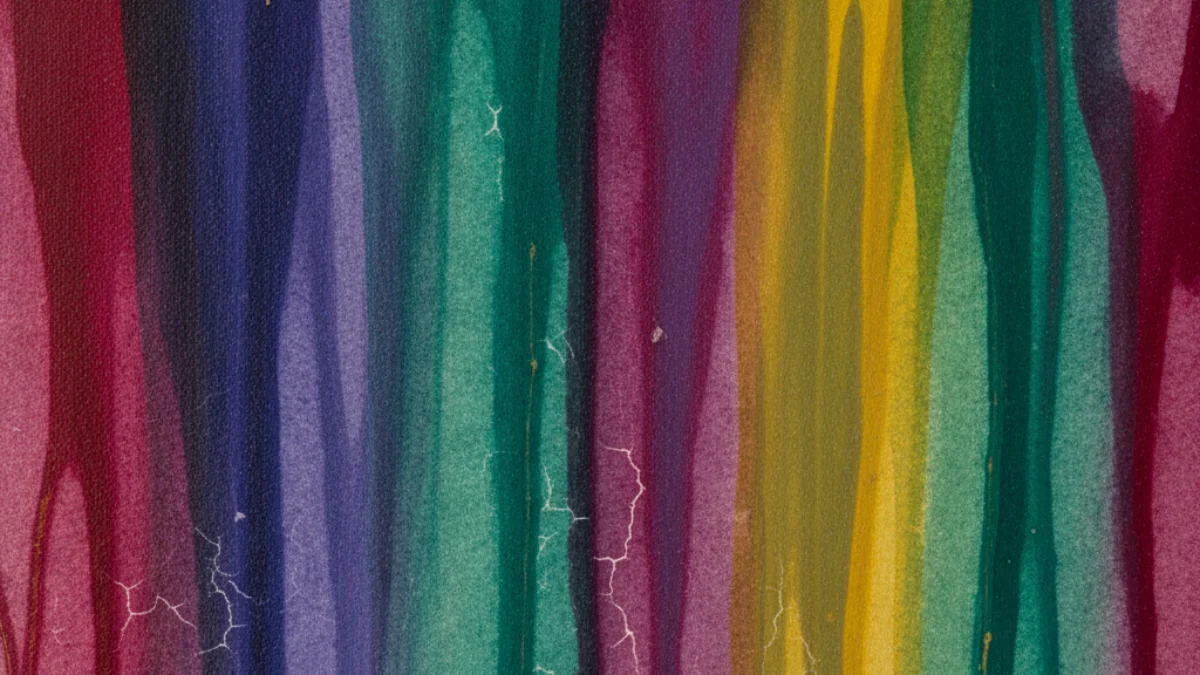 Detalj teksture i materijala karakterističnih za rad: Morris Louis