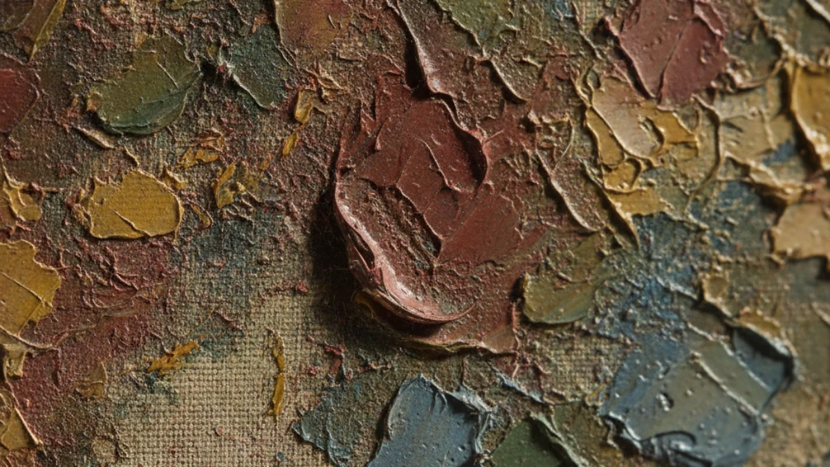 Detalj teksture i materijala karakterističnih za rad: Paul Cézanne