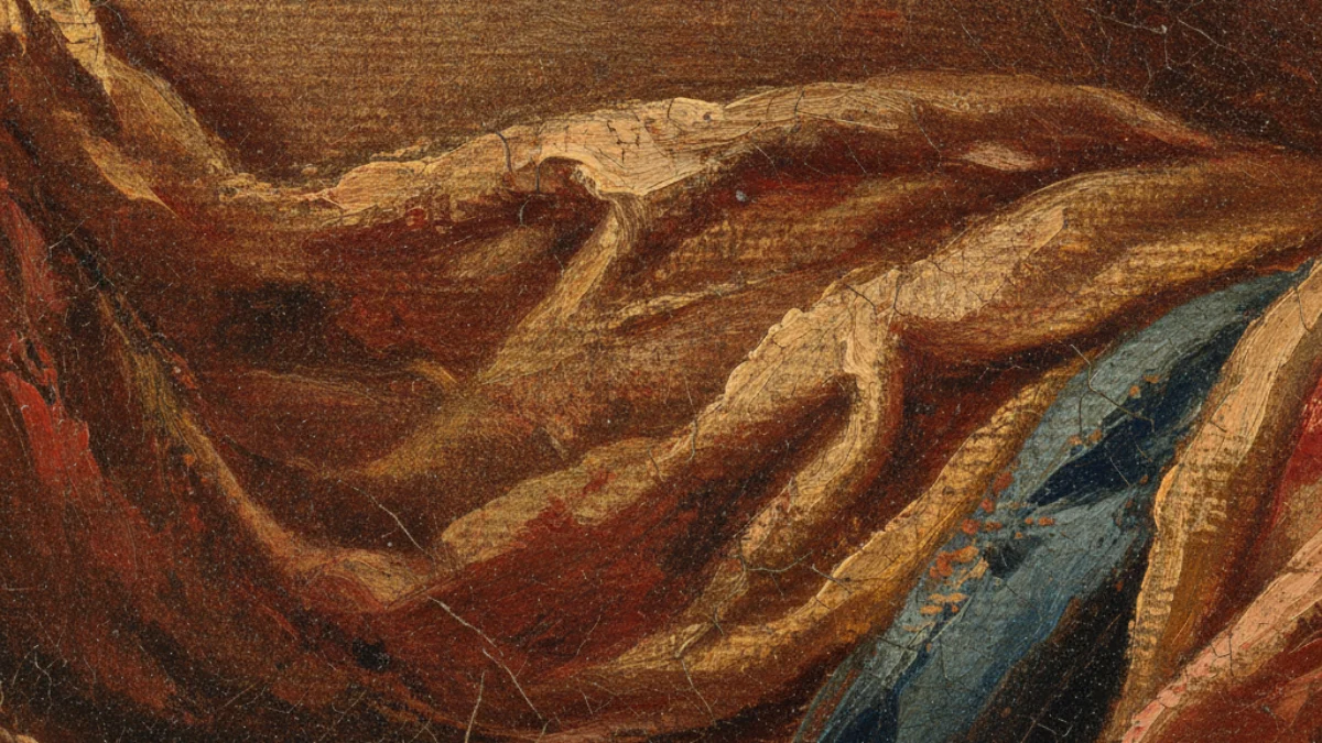 Detalj teksture i materijala karakterističnih za rad: Peter Paul Rubens