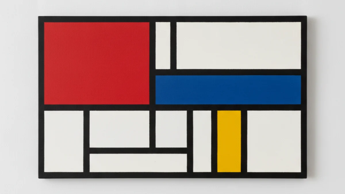 Umjetnička ilustracija u stilu i duhu stvaralaštva: Piet Mondrian