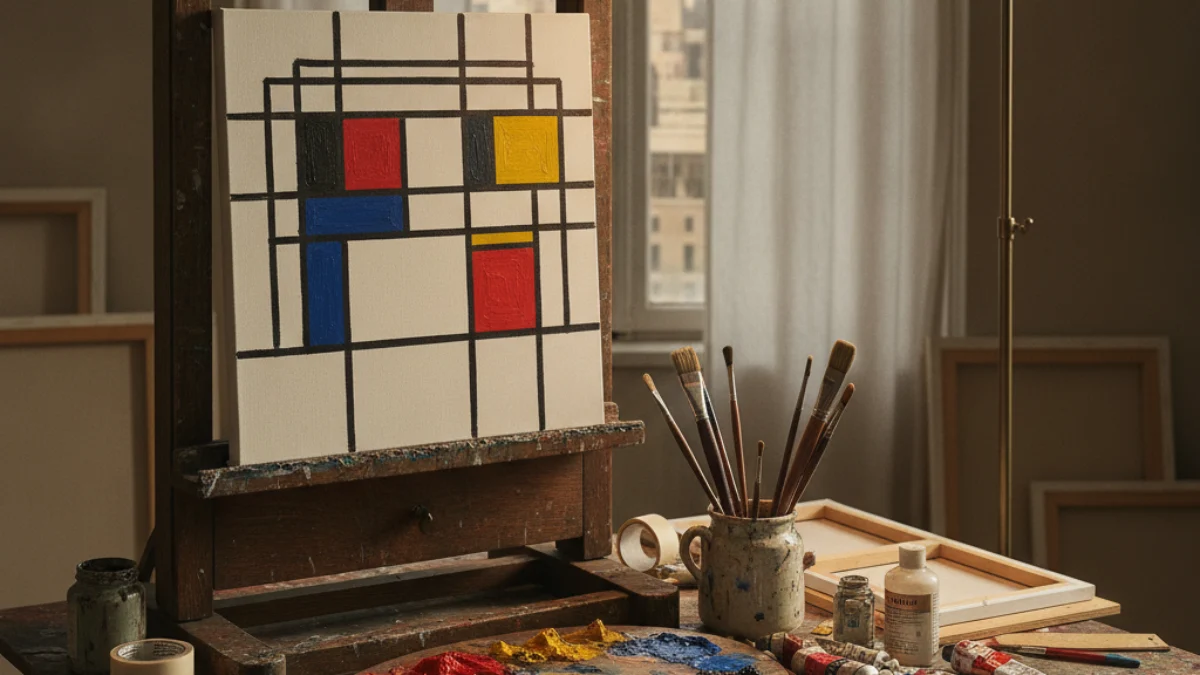 Kreativni alati i radni prostor umjetnika: Piet Mondrian