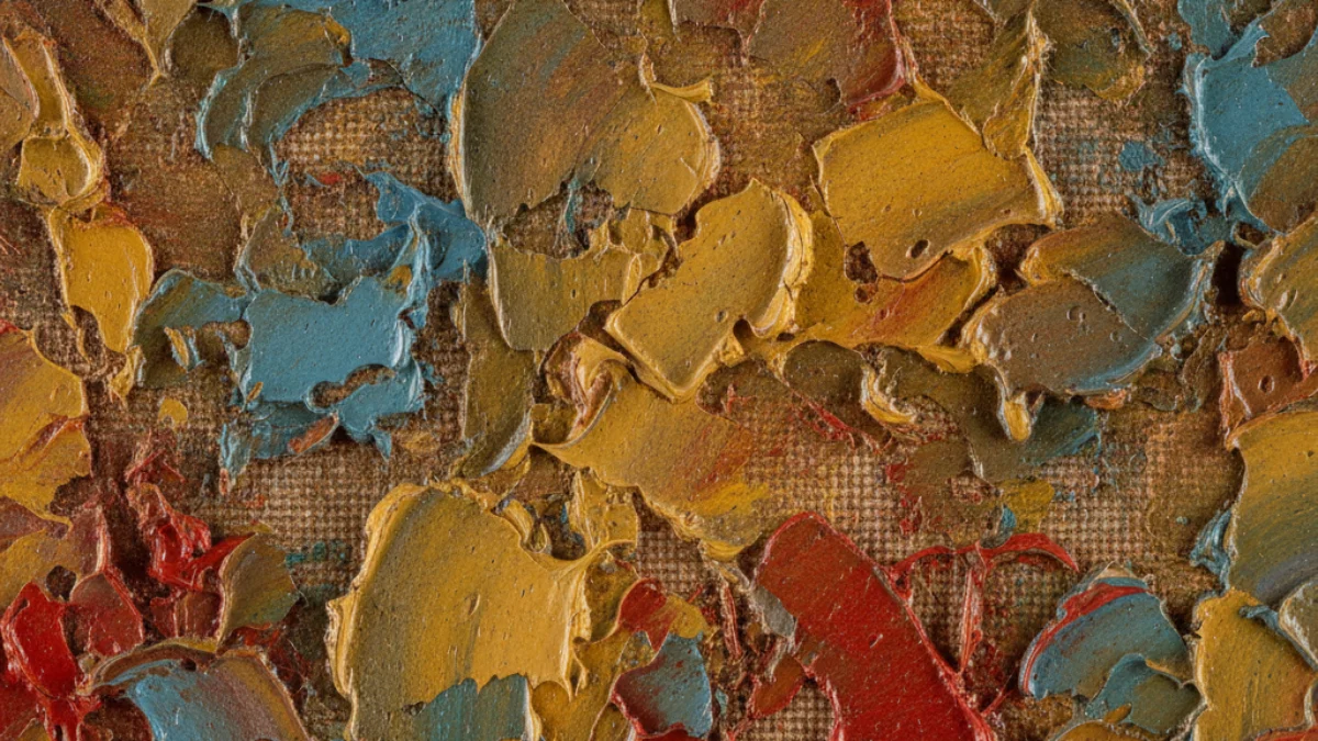 Detalj teksture i materijala karakterističnih za rad: Salvador Dali