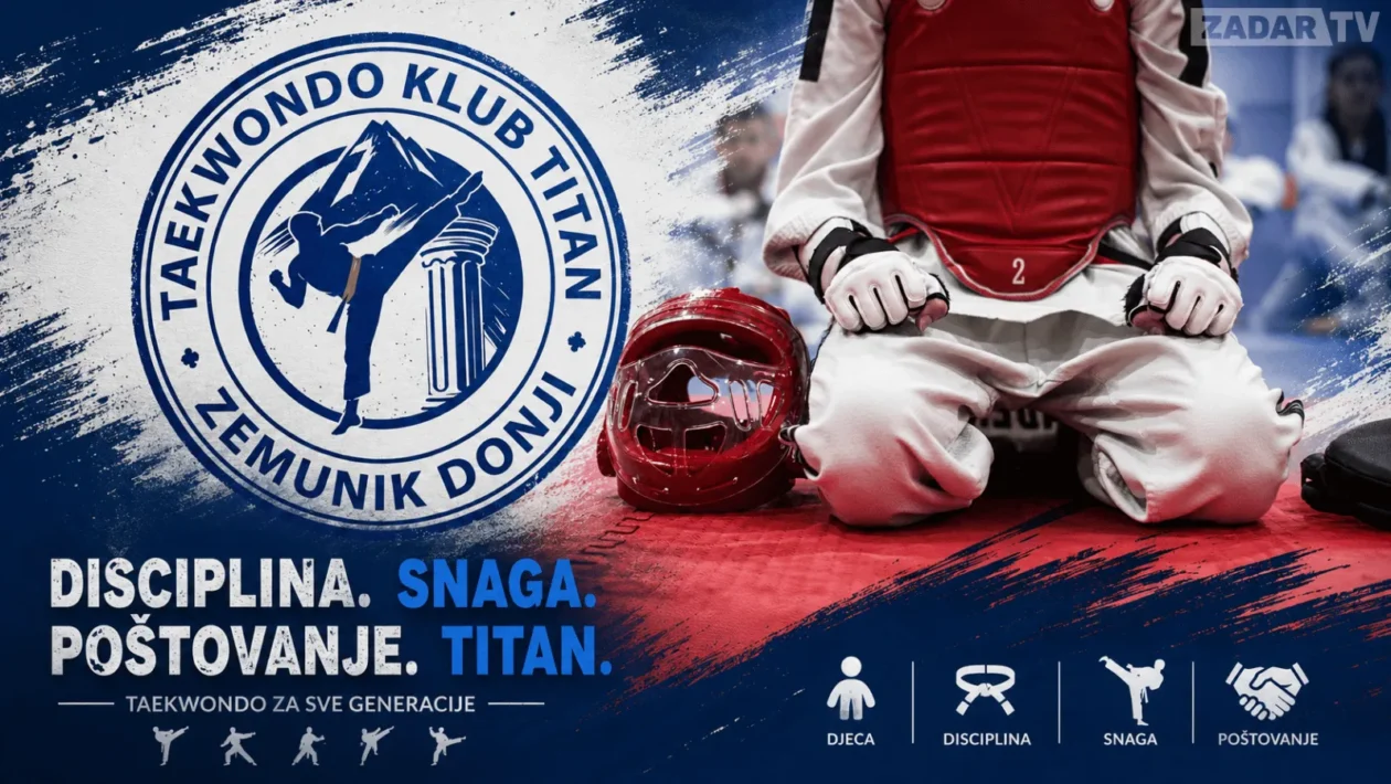 Plakat za Taekwondo klub TITAN iz Zemunika Donjeg