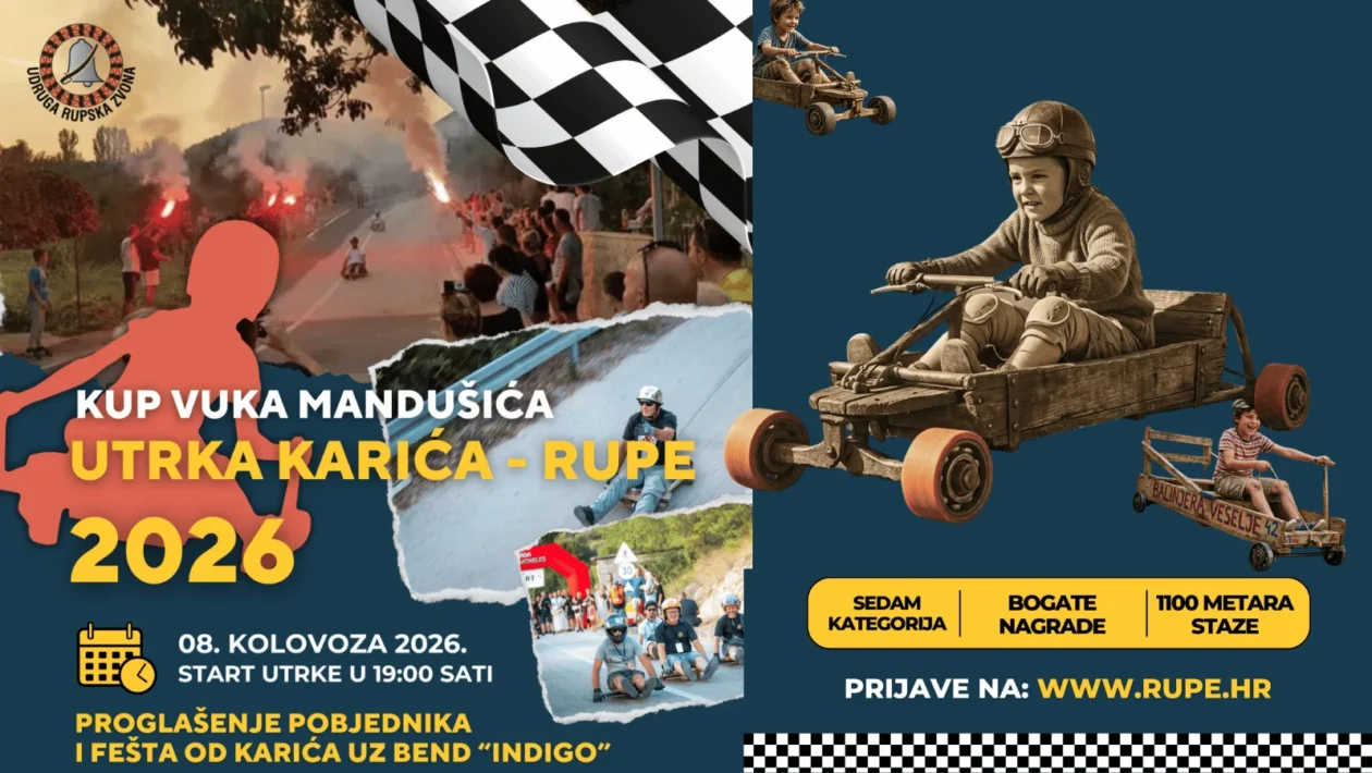 Utrka karića u Rupama 2026 na najdužoj stazi u skradinskom zaleđu