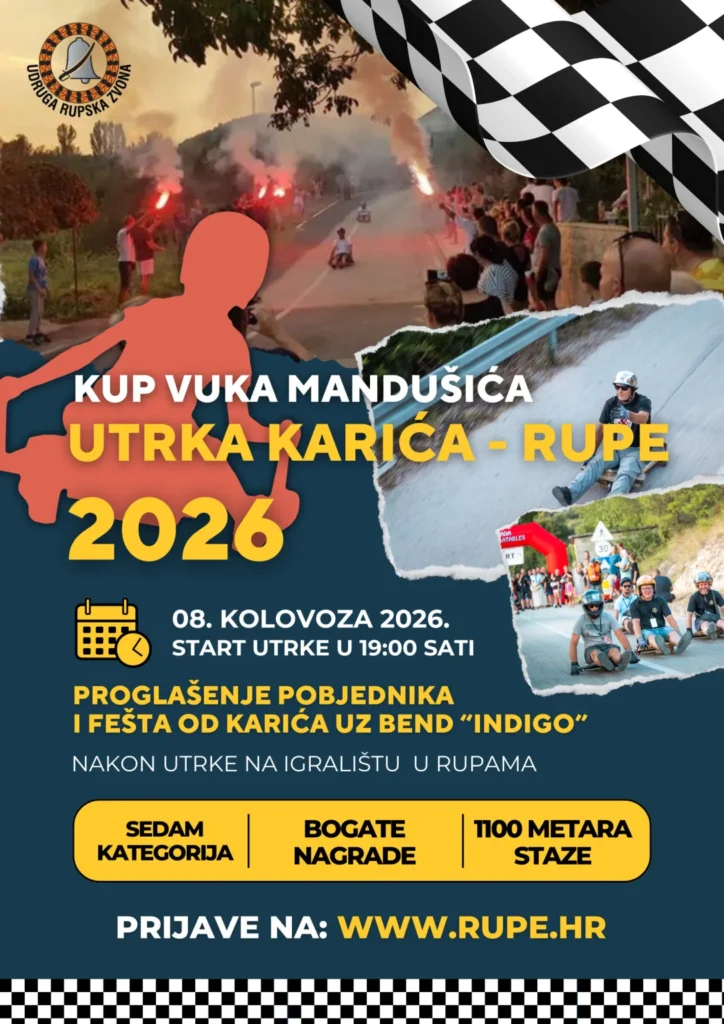 Utrka karića u Rupama 2026 na najdužoj stazi u skradinskom zaleđu
