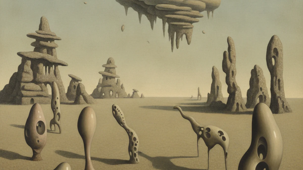 Umjetnička ilustracija u stilu i duhu stvaralaštva: Yves Tanguy
