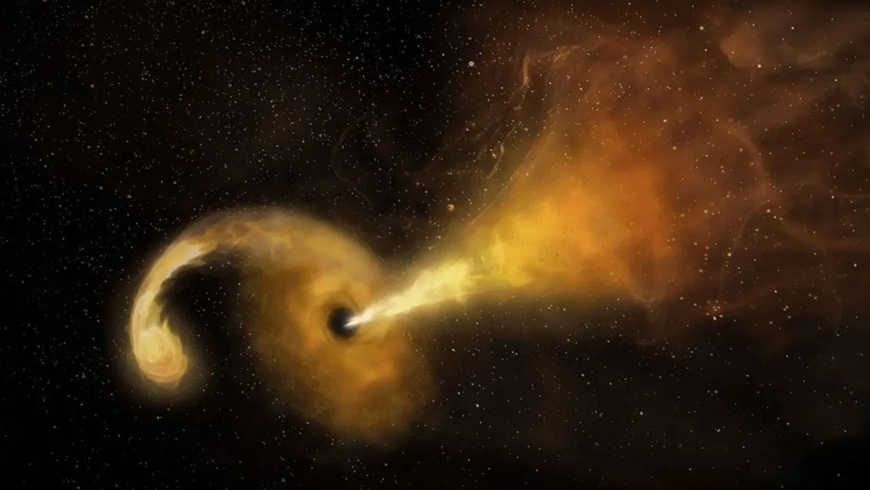NASA Swift Otkriva Lutajuću Crnu Rupu Kako Proždire Zvijezdu
