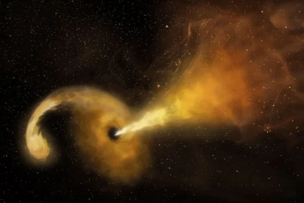 NASA Swift Otkriva Lutajuću Crnu Rupu Kako Proždire Zvijezdu