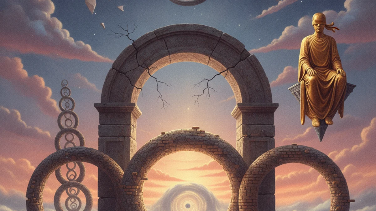 Ilustracija paradoksa Agrippin trilemma