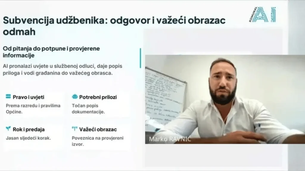 Webinar AI u službi građana i lokalne uprave o digitalnoj transformaciji, AI Actu i komunikaciji s građanima