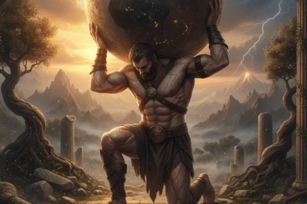 Mitološki prikaz: Atlas