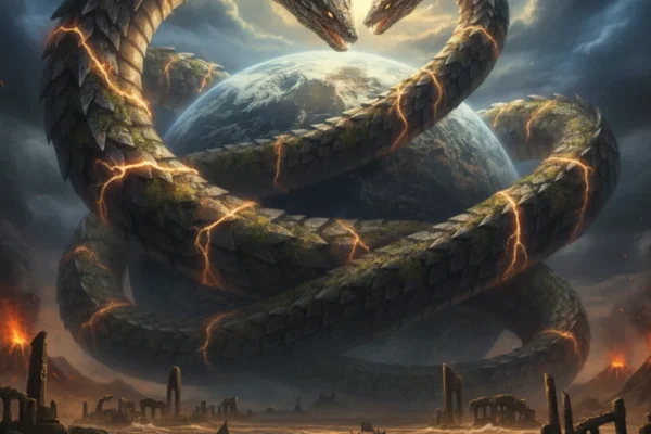 Mitološki prikaz: Jormungandr