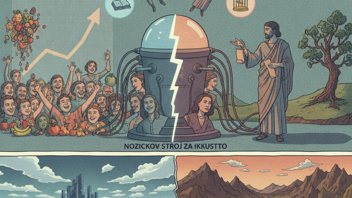 Različite interpretacije paradoksa Nozickov stroj za iskustvo