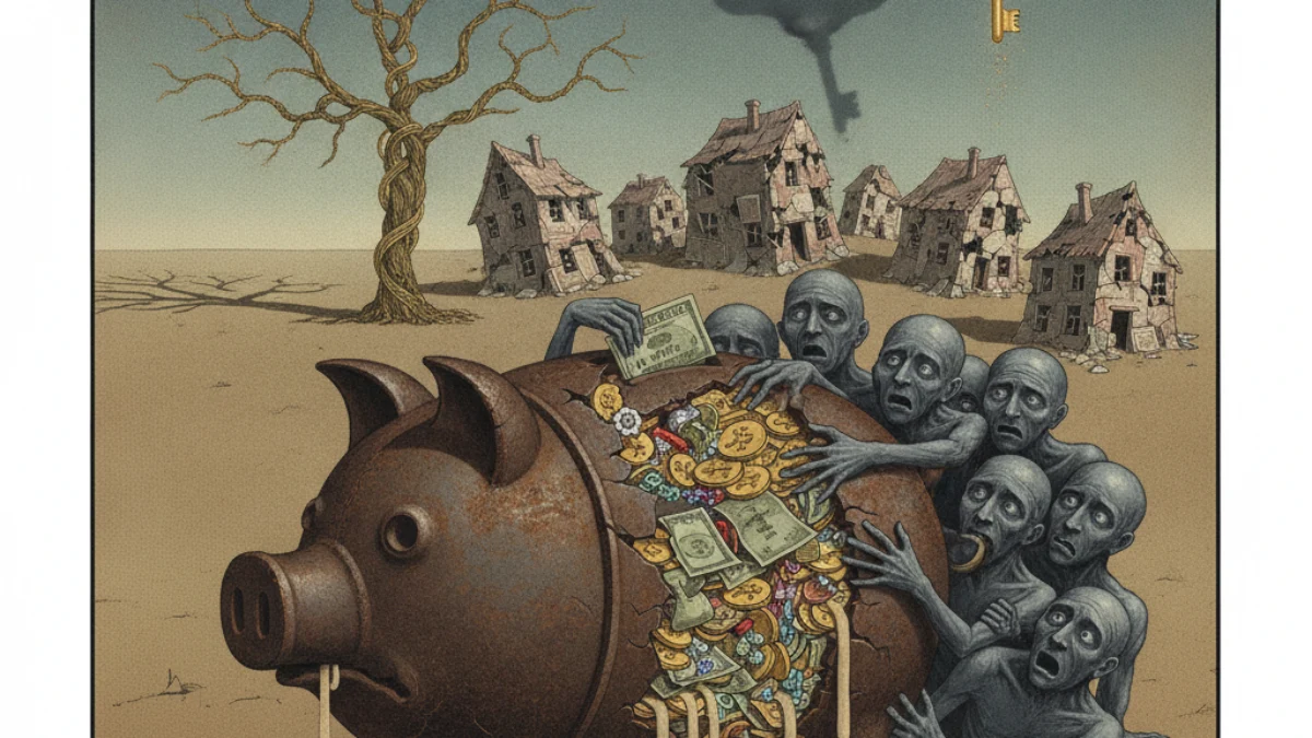 Ilustracija paradoksa Paradoks štednje