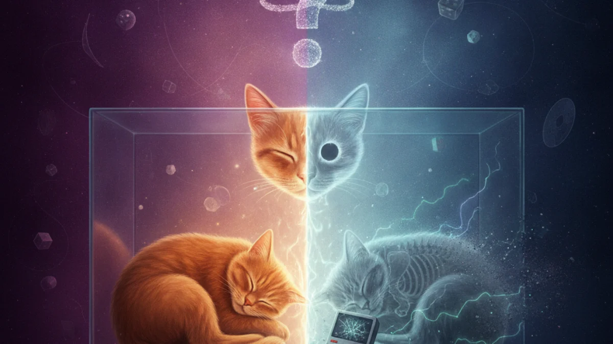 Ilustracija paradoksa Schrödingerova mačka