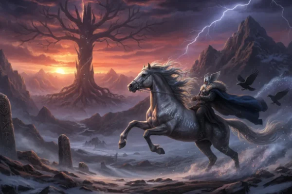 Mitološki prikaz: Sleipnir