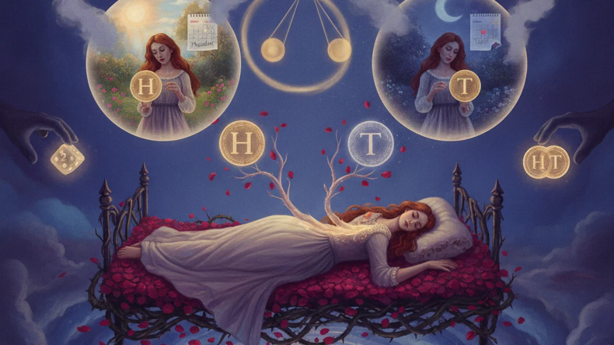 Ilustracija paradoksa Uspavana ljepotica