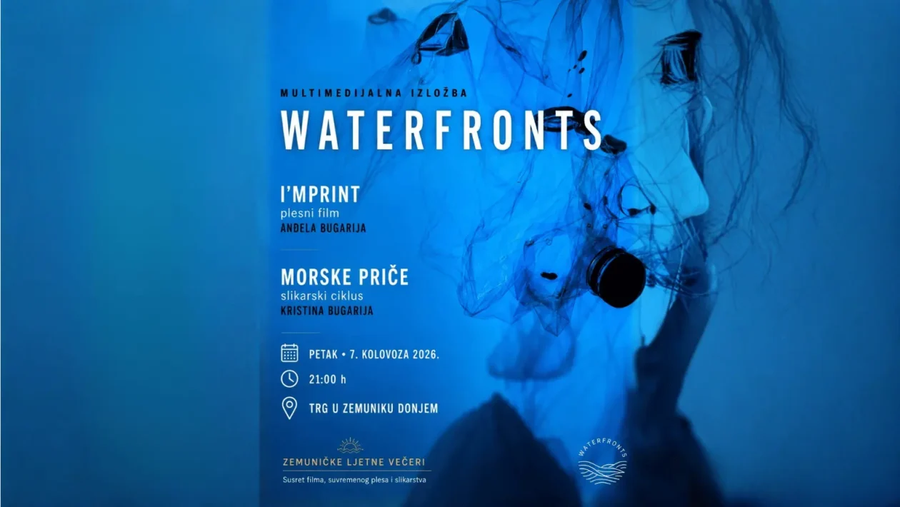 multimedijalnoj izložbi WATERFRONTS tijekom Zemuničkih ljetnih večeri u Zemuniku Donjem