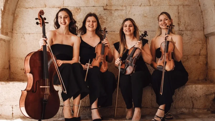 Zadar Strings gudački kvartet nastupa na Muraju na zadarskim zidinama u sklopu Muraj Art & Sound