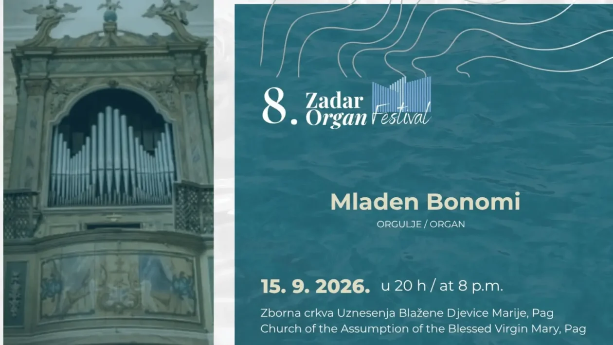Mladen Bonomi Orguljaški virtuoz na novim Mixtuur orguljama u Pagu