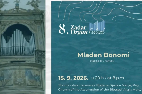 Mladen Bonomi Orguljaški virtuoz na novim Mixtuur orguljama u Pagu