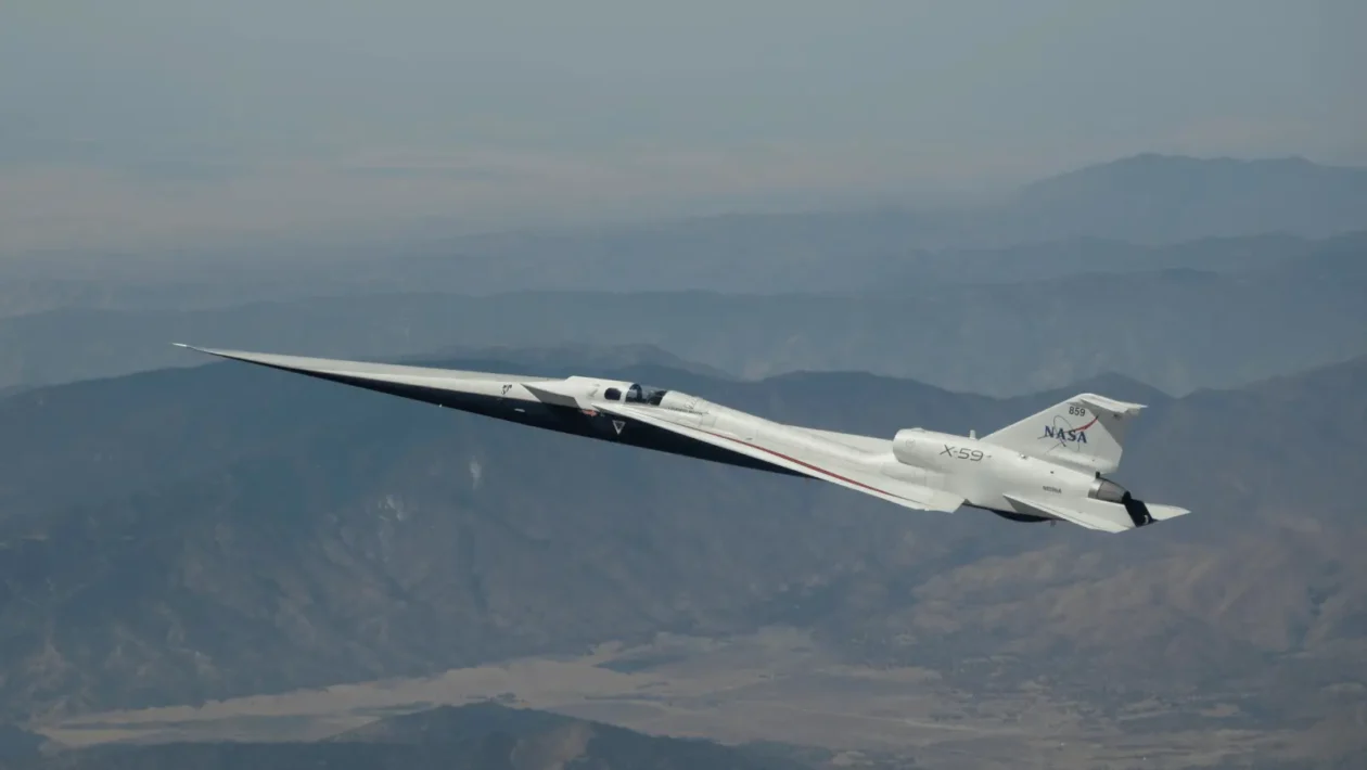 NASA X-59 uspješno završio 25 testnih letova na putu prema tišem nadzvučnom letu