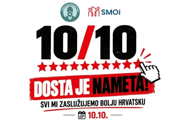 Prosvjed poduzetnika 'Dosta je nameta' za male obrtnike i iznajmljivače