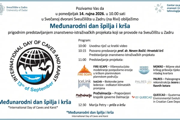 Sveučilište u Zadru Predstavlja Znanstvene Projekte o Krškom Krajoliku i Špiljama