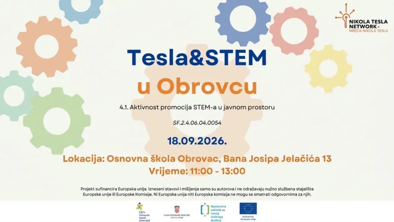 Tesla & STEM Manifestacija za poticanje znatiželje u Obrovcu