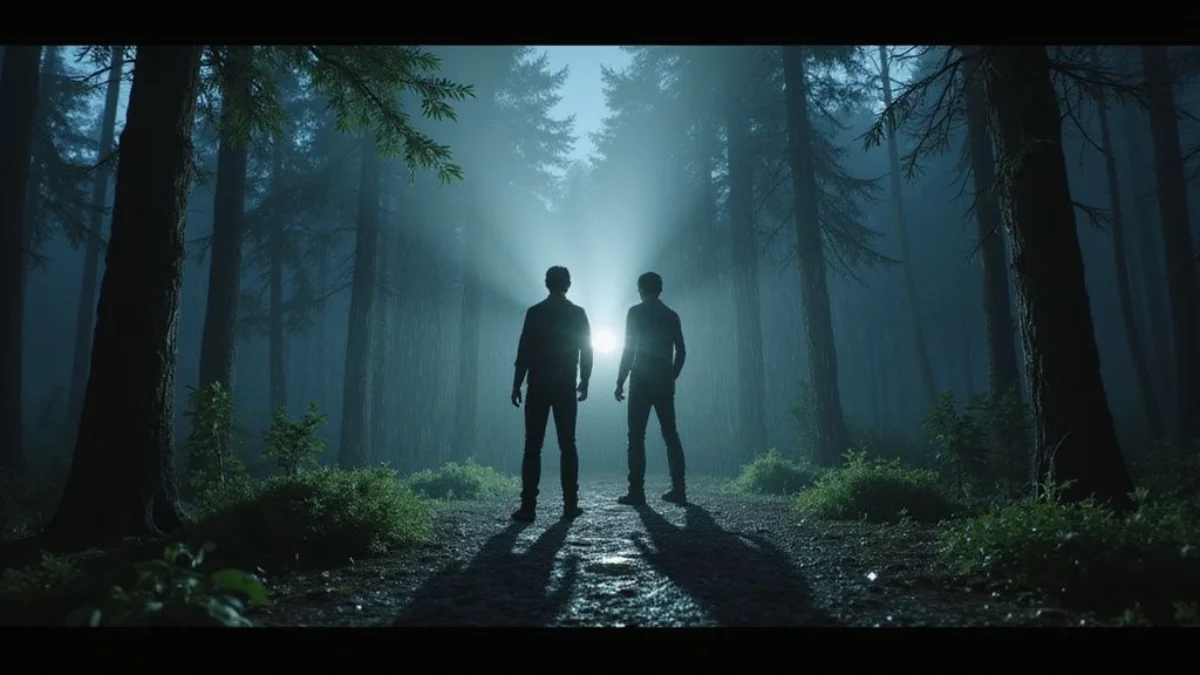 Ilustracija iz video igre Alan Wake 2