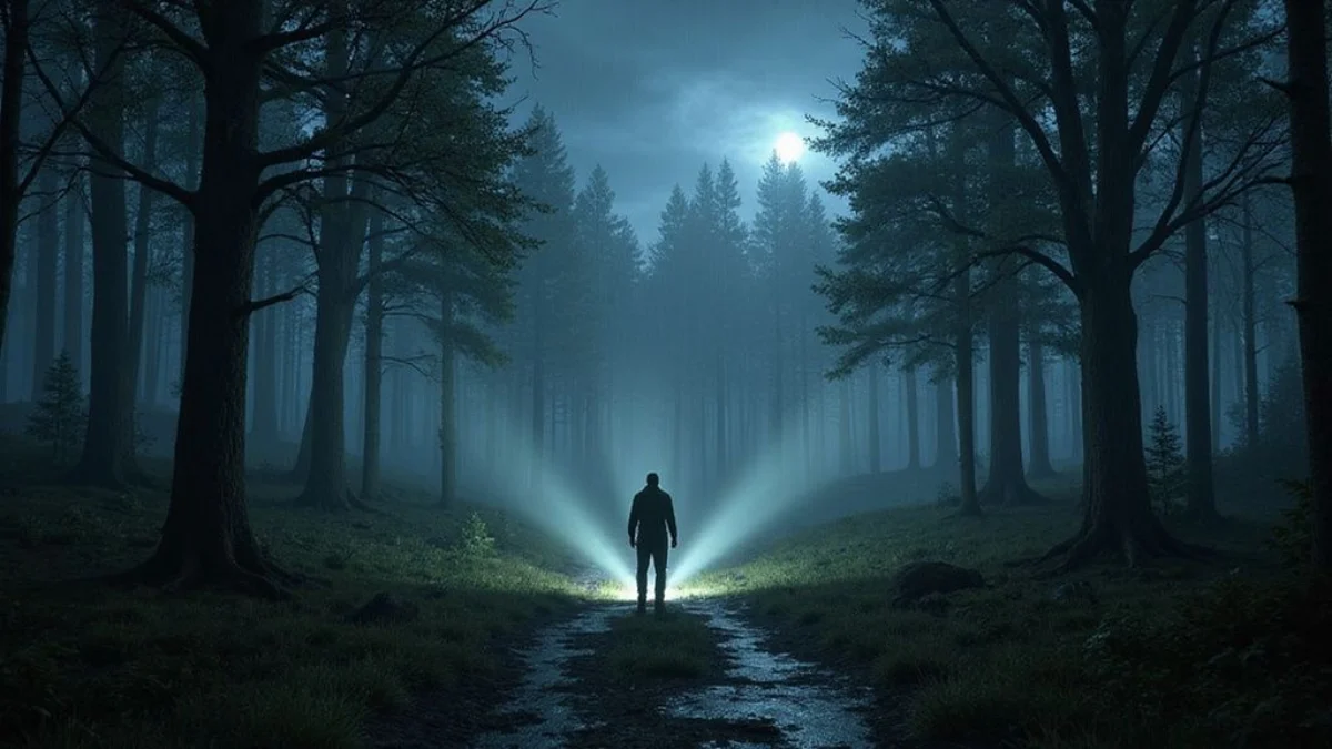 Ilustracija iz video igre Alan Wake 2