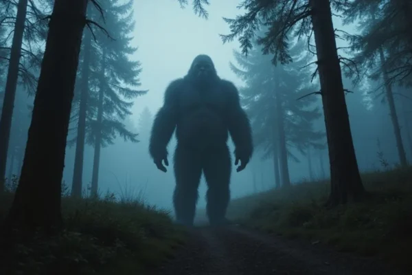 Ilustracija misterija: Bigfoot (Sasquatch)